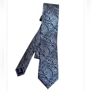 CHAPS Gold Black Hand Made 100% Silk Men’s Necktie Made